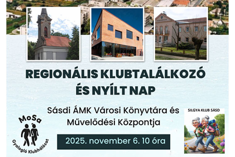 A MOSA Gyalogló Klubhálózatának nyílt napja lesz Sásdon